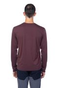 Tričko dlouhý rukáv Hannah BINE L/S red mahogany L