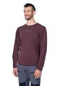 Tričko dlouhý rukáv Hannah BINE L/S red mahogany XXL