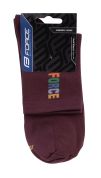 ponožky FORCE COLOUR krátké, vínové L-XL/42-46