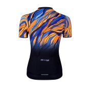 dres F LIFE UNI kr. rukáv, črn-modro-oranžový S
