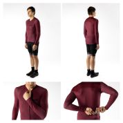 dres FORCE CHARM UNI dlouhý rukáv, bordó XL