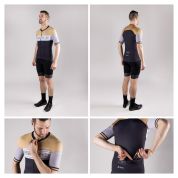 dres F ANNIVERSARY UNI kr. rukáv, černo-zlatý XXL
