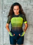 dres F ASCENT UNI kr. rukáv, zeleno-fluo M