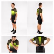 dres F ASCENT UNI kr. rukáv, zeleno-fluo XL