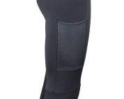 kalhoty Force ENDLESS se šráky bez vložky černé 3XL