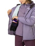Bunda Hannah TAYA HOODY gray ridge 44