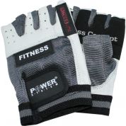 Rukavice Fitness - 1 pár, XL - bílo-černé