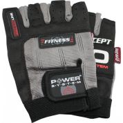 Rukavice Fitness - 1 pár, XL - bílo-černé