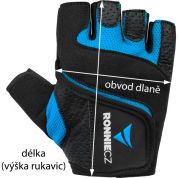 Fitness rukavice Ronnie.cz Easy Workout (modré) Fitness rukavice Ronnie.cz Easy Workout (modré)