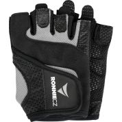 Fitness rukavice Ronnie.cz Easy Workout (šedé) - 1 pár, XS - šedé