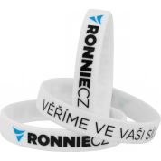 Náramek Ronnie.cz - bílo-oranžový Náramek Ronnie.cz - bílo-oranžový