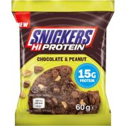 Snickers HiProtein Cookie - 60 g, bílá čoko - arašídy Snickers HiProtein Cookie - 60 g, bílá čoko - arašídy