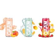 Energetický nápoj GAAM Energy - 330 ml, bílá broskev Energetický nápoj GAAM Energy - 330 ml, bílá broskev