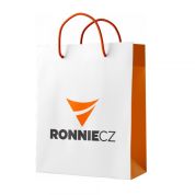 Dárková taška Ronnie.cz (bílo-oranžová)