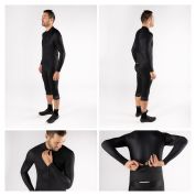 dres FORCE PURE UNI dlouhý rukáv, černý XXL