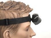 AUTHOR Čelovka X-Head 450 lm Silicone USB (bílá/zelená LED)  (černá)