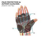 AUTHOR Rukavice Men Comfort Gel X6 k/p S (žlutá-neonová/černá)