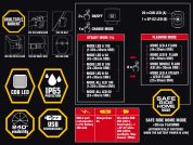 AUTHOR Světlo př. CUBUS 250 lm White USB Alloy  (černá)