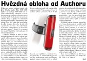 AUTHOR Světlo zad. A-Pilot USB CobLed 50 lm  (černá/červené-sklo)