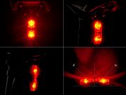 AUTHOR Světlo zad. A-Duplex X7 20 lm  (černá/červené-sklo)