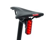 AUTHOR Světlo zad. XYRIUS Brake USB 400 lm  (černá/červené-sklo)