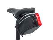 AUTHOR Světlo zad. XYRIUS Brake USB 400 lm  (černá/červené-sklo)