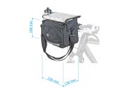 AUTHOR Brašna na řidítka A-H735 QRA X7 d.25,4/ d.31,8mm (černá)