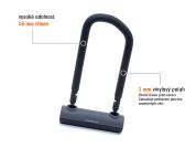 AUTHOR Zámek AUL Cliff ART 150x75mm / d.12x1000mm (černá) AUTHOR Zámek AUL Cliff ART 150x75mm / d.12x1000mm (černá)