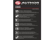 AUTHOR Zámek AUL FlexGuard-6 l.840mm (černá/zelená) AUTHOR Zámek AUL FlexGuard-6 l.840mm (černá/zelená)