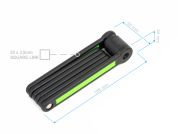 AUTHOR Zámek AUL FlexGuard-6 l.840mm (černá/zelená) AUTHOR Zámek AUL FlexGuard-6 l.840mm (černá/zelená)