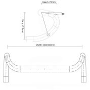 AUTHOR Řidítka ACO-HB Gravel X8 l.440/ BB 31,8/ r.0mm (černá) AUTHOR Řidítka ACO-HB Gravel X8 l.440/ BB 31,8/ r.0mm (černá)