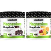 Magnesium Bisglycinate - 300 g, mango-pomeranč
