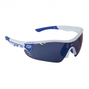 brýle FORCE RACE PRO bílo-modré modrá laser skla