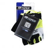 rukavice FORCE RAB gel, fluo XL