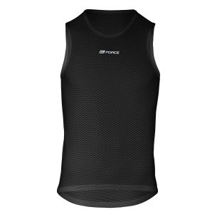 triko funkční FORCE VENT bez rukávů, černé XS