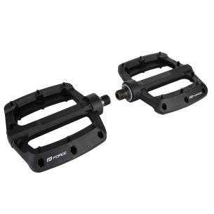 pedály FORCE KICK nylonové, 3 prům. ložiska,črn