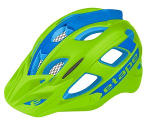 Etape – dětská cyklistická přilba HERO, zelená/modrá mat