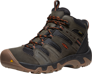 Boty Keen HEADOUT MID WP MEN black olive/fossil orange US 11,5 Boty Keen HEADOUT MID WP MEN black olive/fossil orange US 11,5