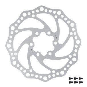 kotouč brzdový FORCE-6 140 mm, 6 děr, stříbrný