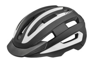 Etape – cyklistická přilba TAKE-OFF, černá/bílá mat