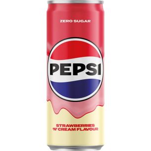 Pepsi Cream Strawberry Zero Sugar