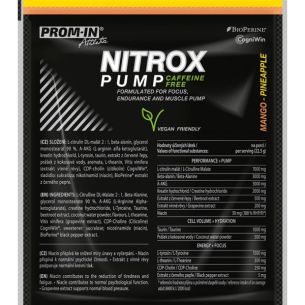 Nitrox Pump Caffeine Free (sáčky) - 22,5 g, ananas-mango