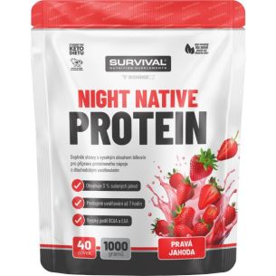 Night Native Protein - 1000 g, pravá borůvka Night Native Protein - 1000 g, pravá borůvka