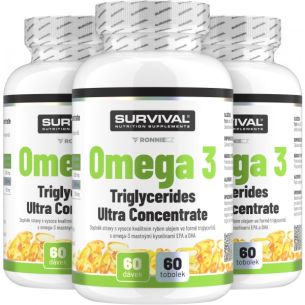 Omega 3 Triglycerides Ultra Concentrate - akce 2+1 zdarma