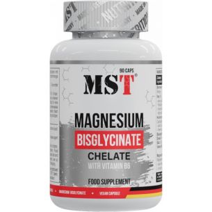 Magnesium Bisglycinate Chelate with Vitamin B6 - 90 cps Magnesium Bisglycinate Chelate with Vitamin B6 - 90 cps