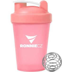 Šejkr Ronnie.cz s míchací pružinkou - 400 ml (růžový)