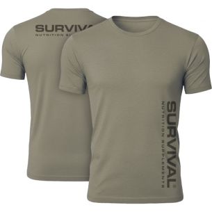 Pánské triko Survival Classic (khaki) - khaki - L