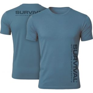 Pánské triko Survival Classic (modrošedé) - modrošedé - XL