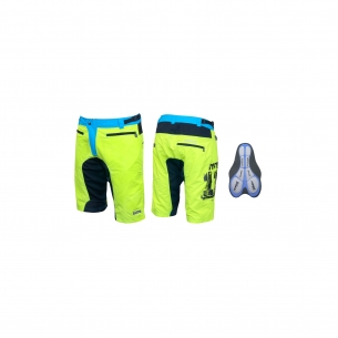 kraťasy F MTB-11 s odnímatelnou vložkou fluo