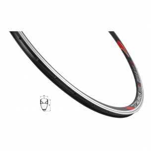 ráfek REMERX TAURUS 622x14 36děr, černý